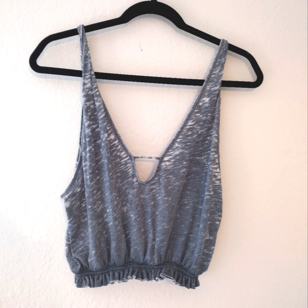 We The Free Double V-Neck Burnout Tank Top